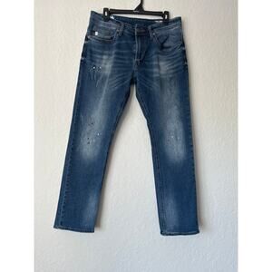 Buffalo David Bitton🌿Men’s Jeans Ash-X Slim W33 L30 Med-Dark Wash Stretch Denim